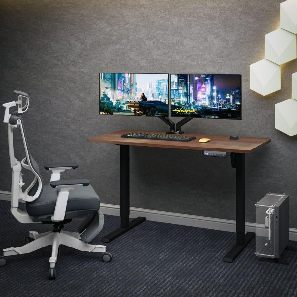 Фото - Стол с электрорегулировкой высоты Mealux PowerDesk Energy Walnut (EVO-201 Energy Walnut/B)